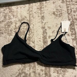 Good American Crinkle swim top 7 NWT